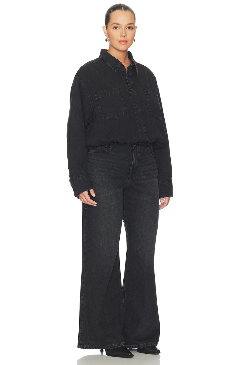 revolve Denim Shirt Jumpsuit - 4