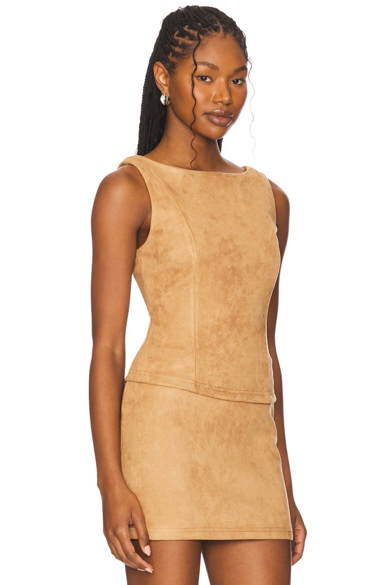 revolve Aviva Faux Suede Top - 2