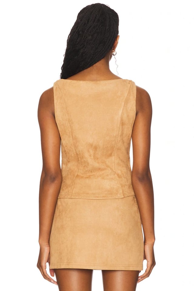 revolve Aviva Faux Suede Top - 3
