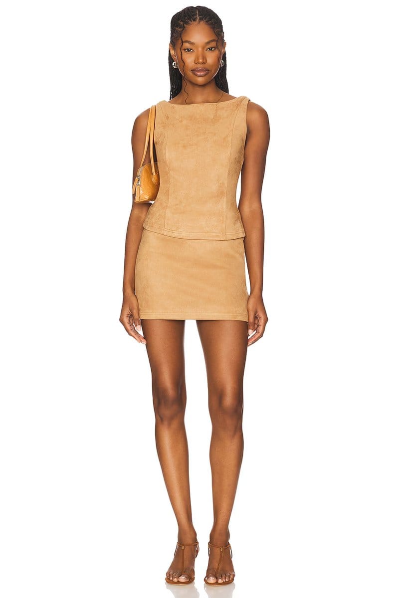 revolve Aviva Faux Suede Top - 4