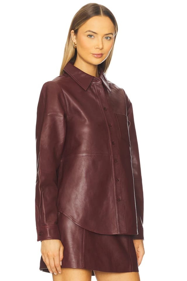 revolve Wendell Genuine Leather Jacket - 2