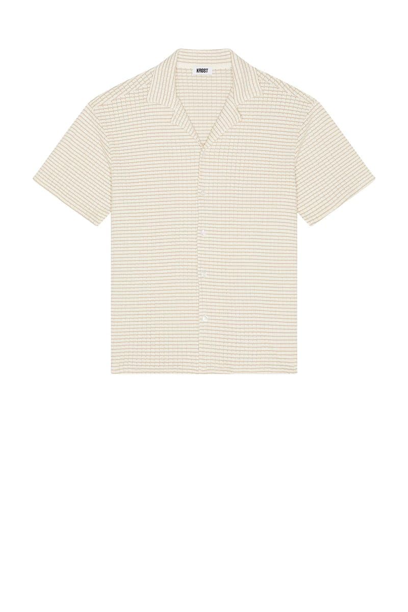 revolve Checkered Knit Bowling Shirt