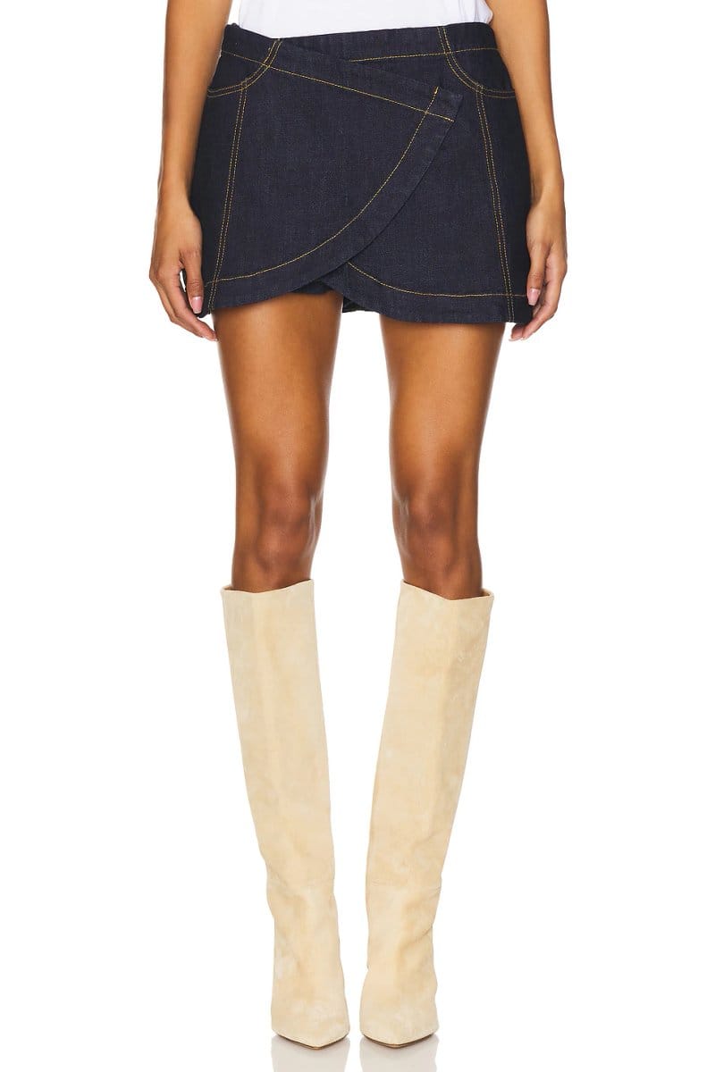 revolve Dusk Denim Skort - 1