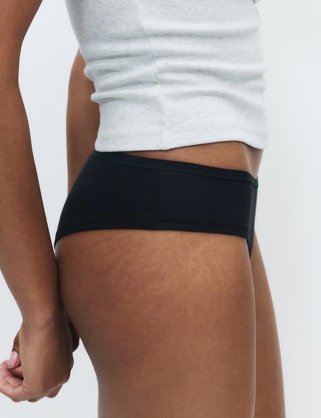 Marks & Spencer M&S 5 Pack Cotton Modal Hipster Knickers Black - 2