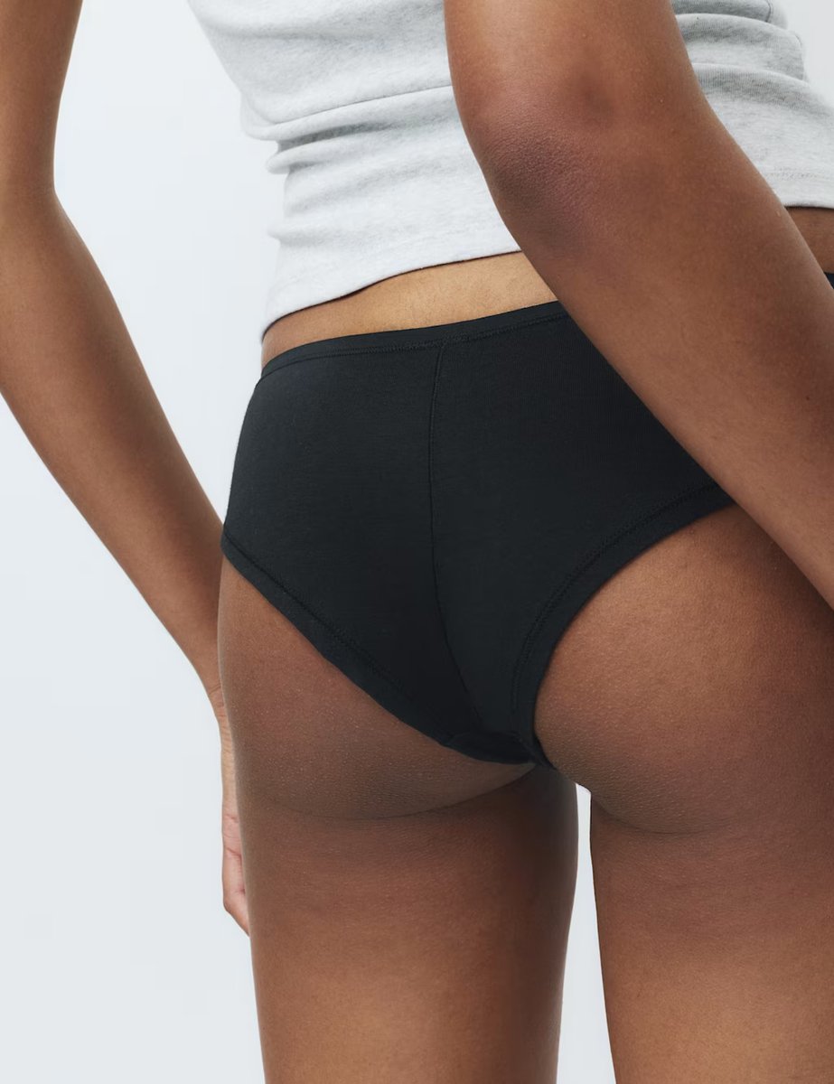 Marks & Spencer M&S 5 Pack Cotton Modal Hipster Knickers Black - 3