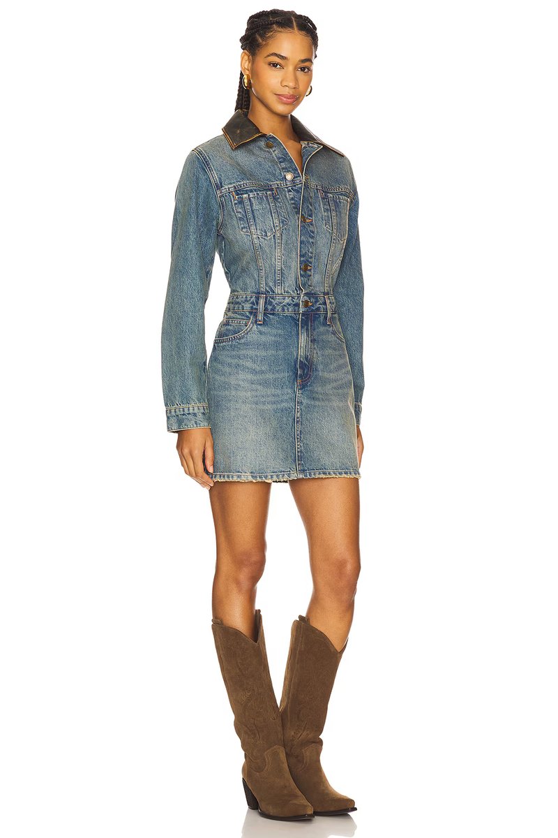 revolve Maxella Denim Jacket Mini Dress - 2
