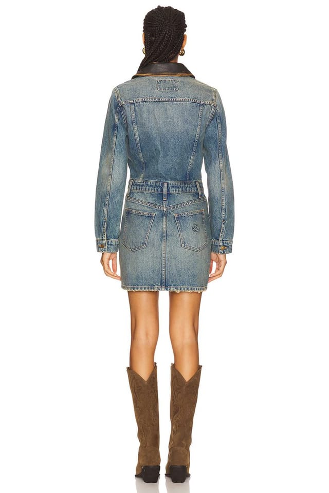 revolve Maxella Denim Jacket Mini Dress - 3
