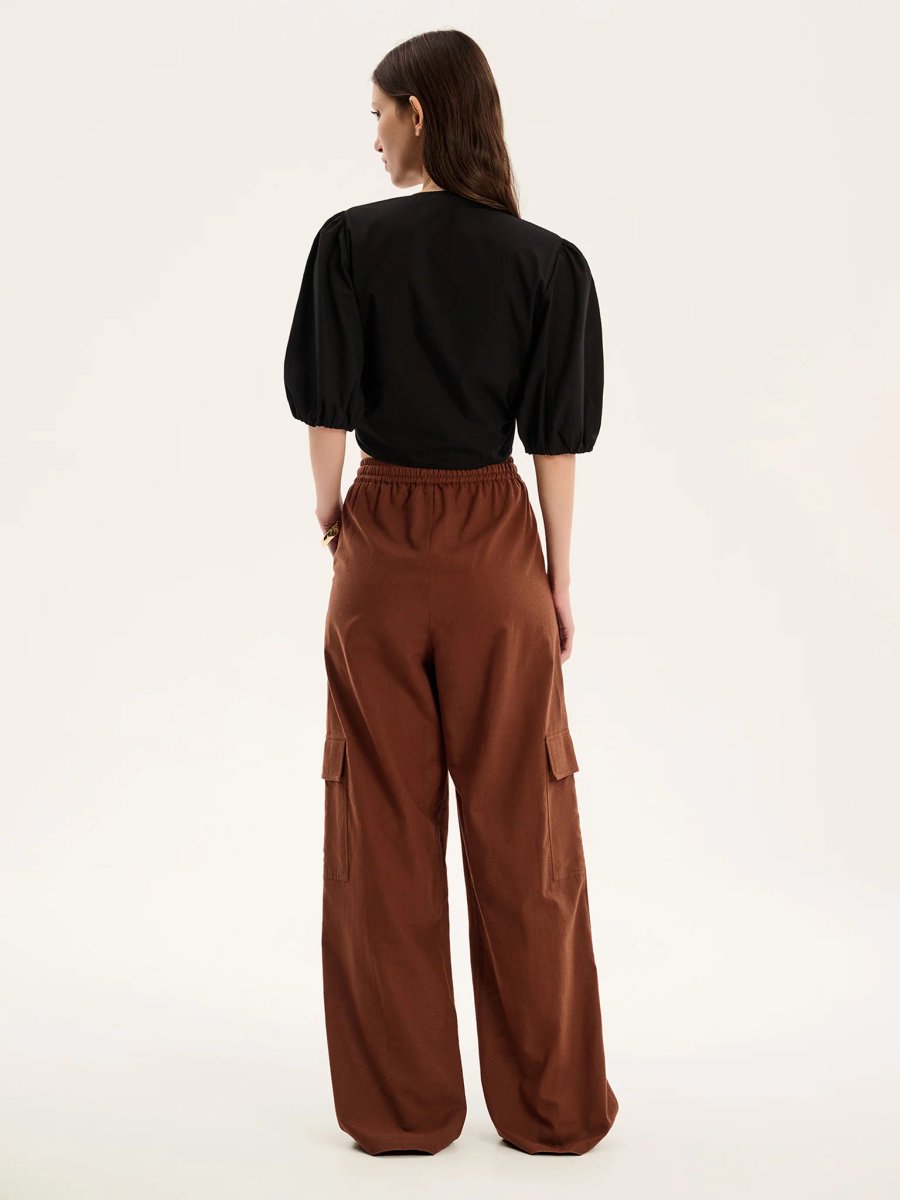 OMNES Frank Trouser in Chocolate - 3