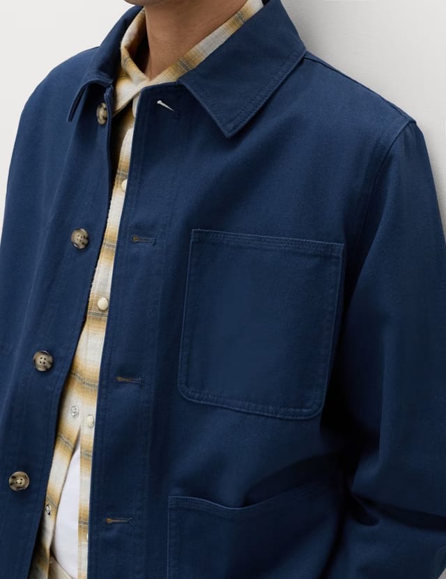 Marks & Spencer M&S Pure Cotton Chore Jacket Indigo - 3