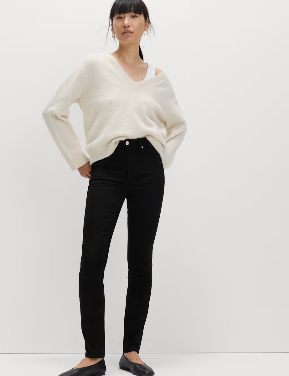 Marks & Spencer M&S Lily Slim Fit Jeans Black Mix - 4