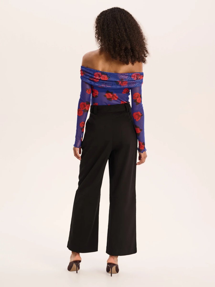 OMNES Freya Rose Print Top in Multi - 3