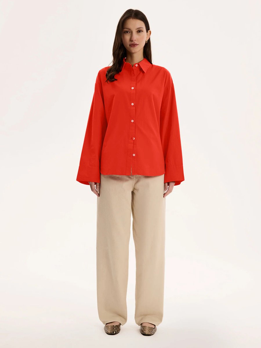 OMNES Kendall Shirt in Red - 2