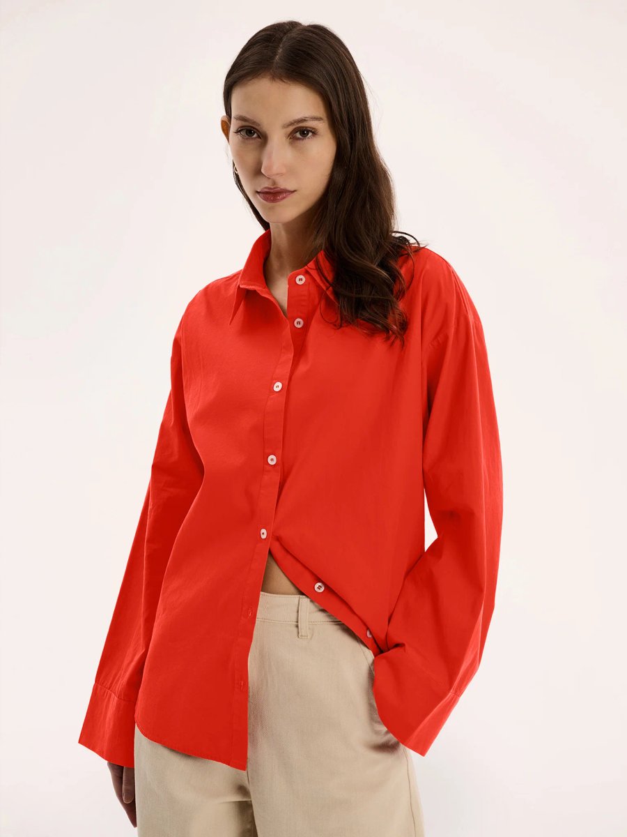 OMNES Kendall Shirt in Red - 3