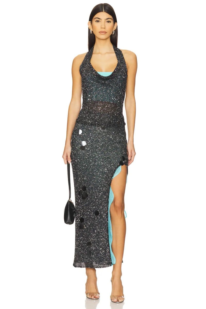revolve Elektra Sequins Halter Top - 4
