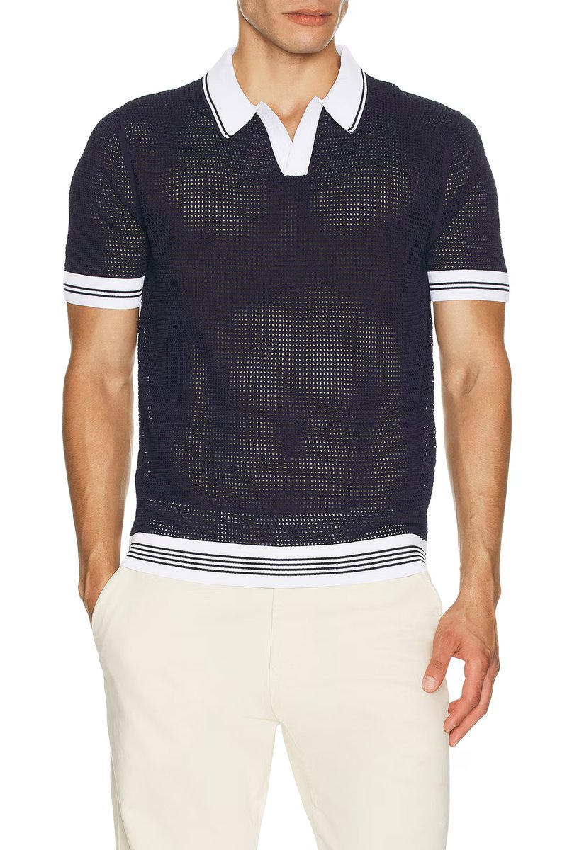 revolve Mesh Knit Polo - 3