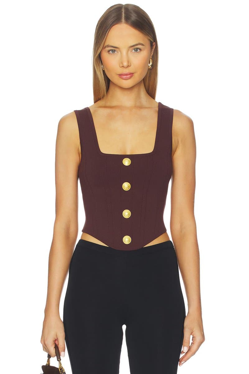 revolve Saga Square Neck Knit Corset