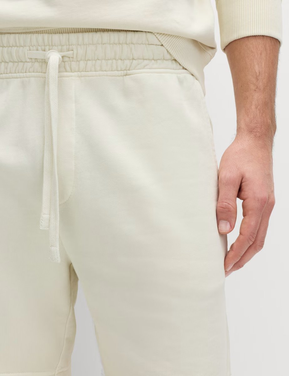 Marks & Spencer M&S Relaxed Fit Pure Cotton Garment Dye Short Ecru - 2