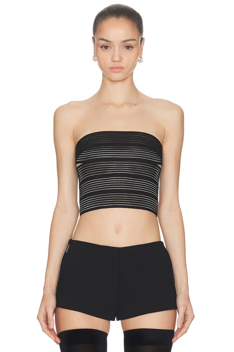 revolve Revolve Black Elastic Brace Corset Top