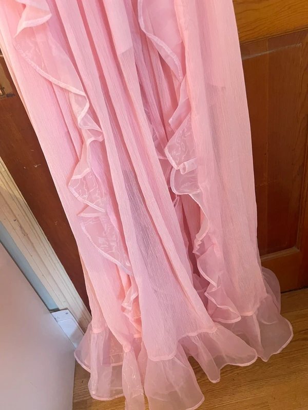 ASOS ASOS Luxe Pink Plunge Maxi Dress - size 18 - 3