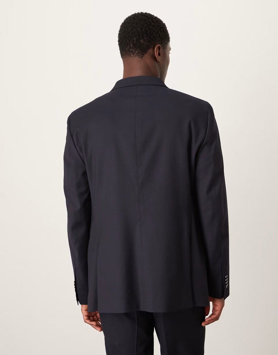 ASOS Mango slim fit blazer in navy - 3