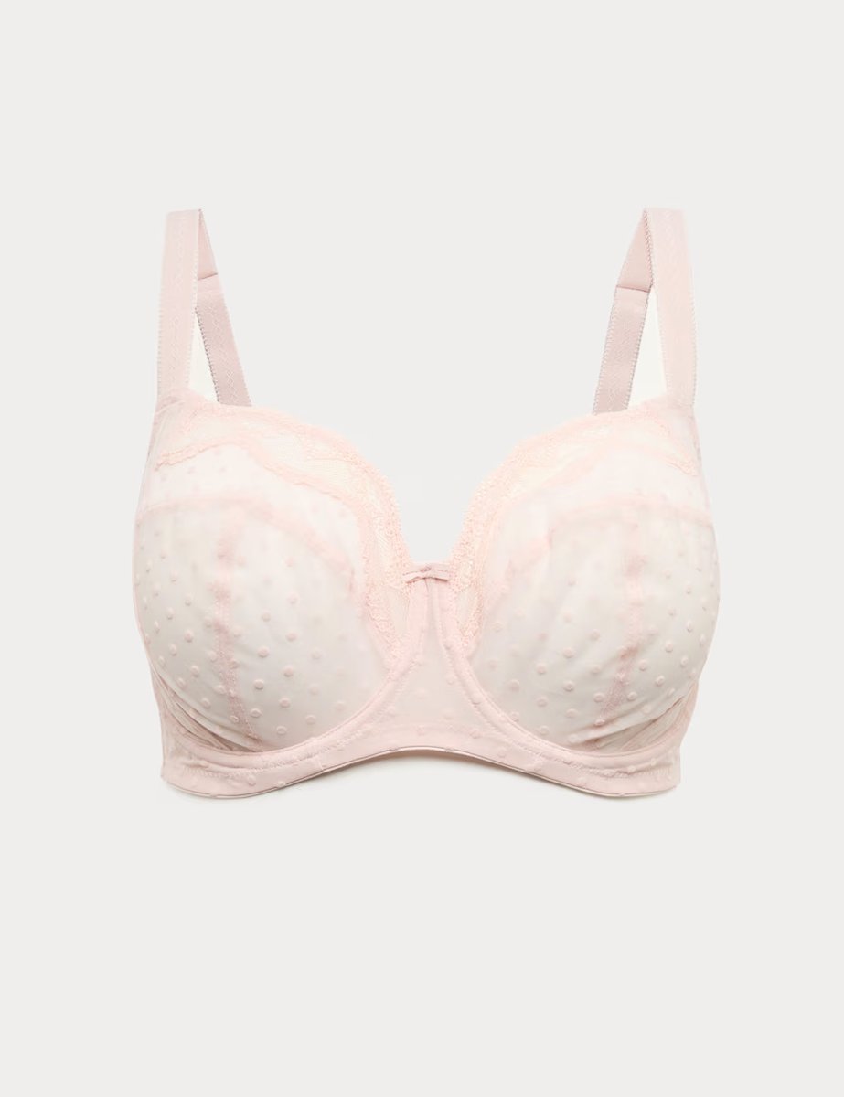 Marks & Spencer M&S Mesh Wired Extra Support Bra (F-J) Cool Pink - 2