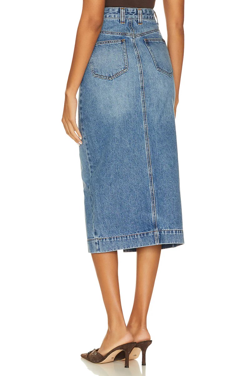 revolve Jonah Midi Denim Skirt - 3