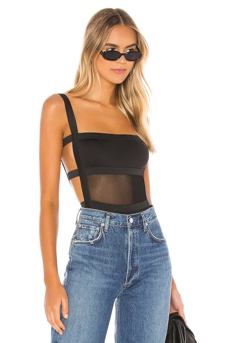 revolve Camille Strappy Back Bodysuit