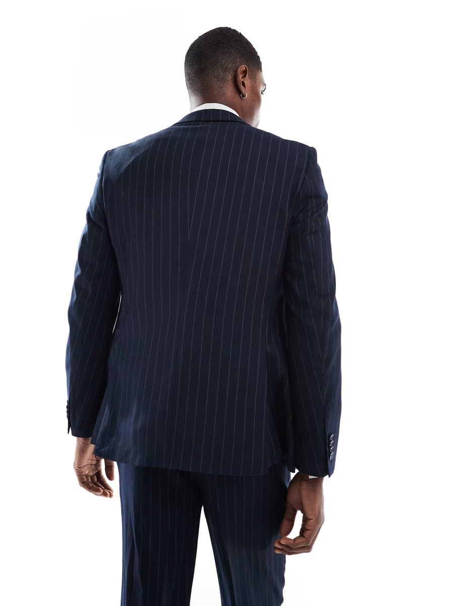 ASOS French Connection formal suit co-ord in navy stripe