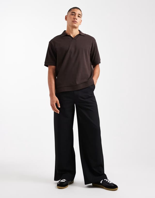 ASOS COLLUSION tailored relaxed trousers in black - 2
