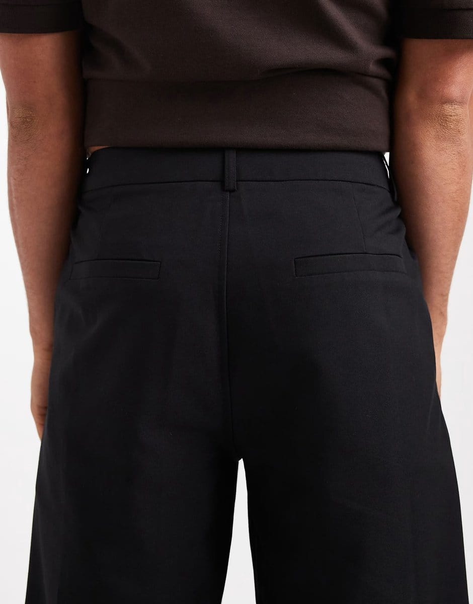 ASOS COLLUSION tailored relaxed trousers in black - 4