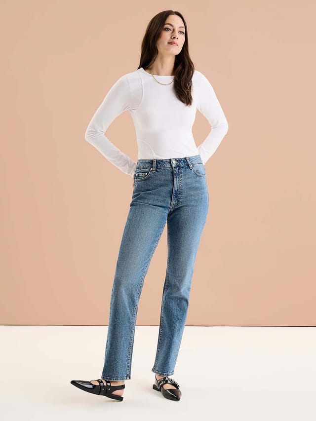 OMNES Jana Straight Leg Jean - 3