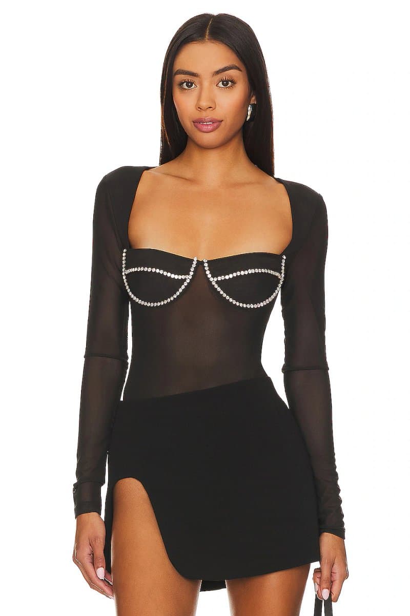 revolve Carter Diamante Bodysuit
