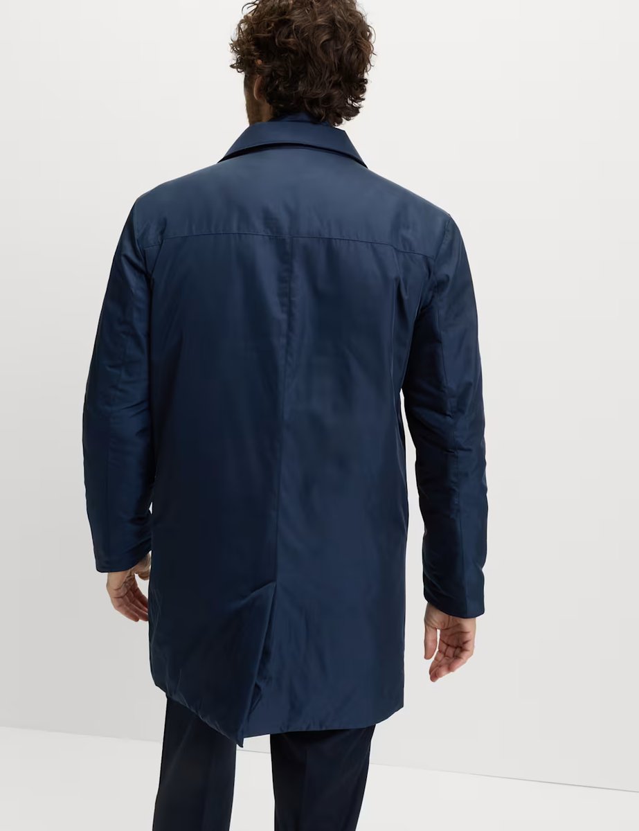 Marks & Spencer M&S Shirt Collar Mac with Removable Bib Navy - 4