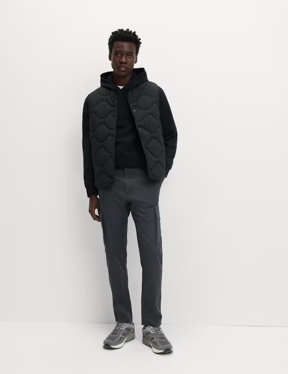 Marks & Spencer M&S Dark Pewter Stretch Cargo Trousers