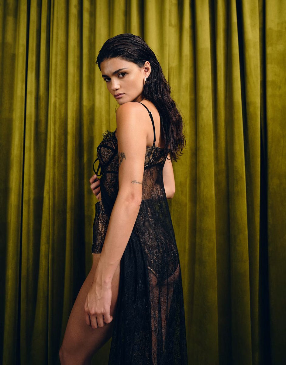 ASOS The Dolls House Circa Cieran high waisted lace knicker short co-ord in black - 4