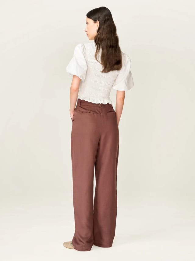 OMNES Cinnamon Trouser in Chocolate - 2
