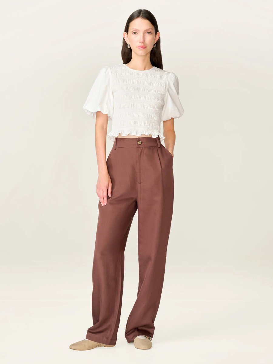 OMNES Cinnamon Trouser in Chocolate - 3