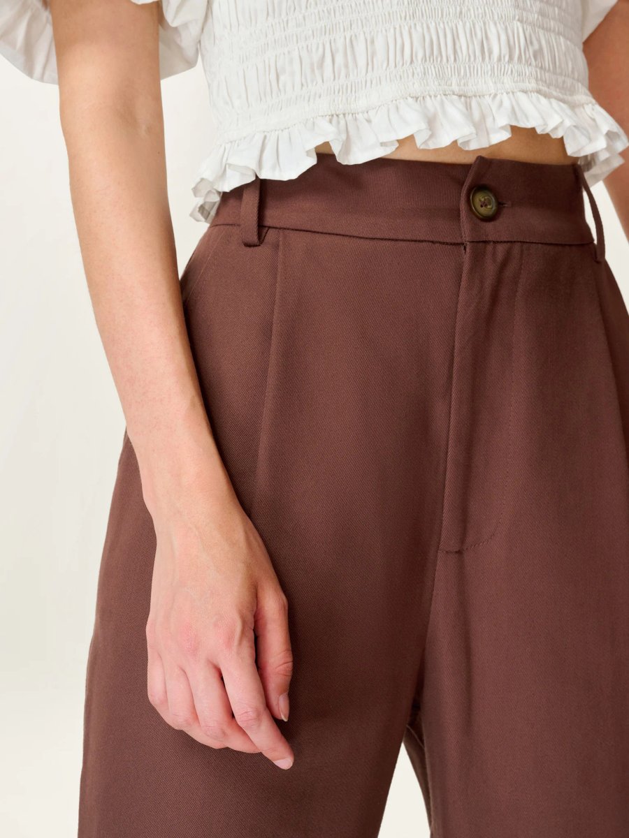 OMNES Cinnamon Trouser in Chocolate - 4