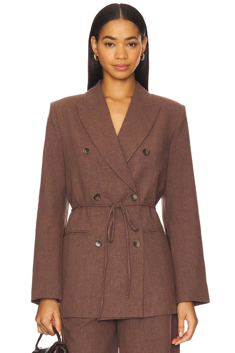 revolve Dion Linen Blazer
