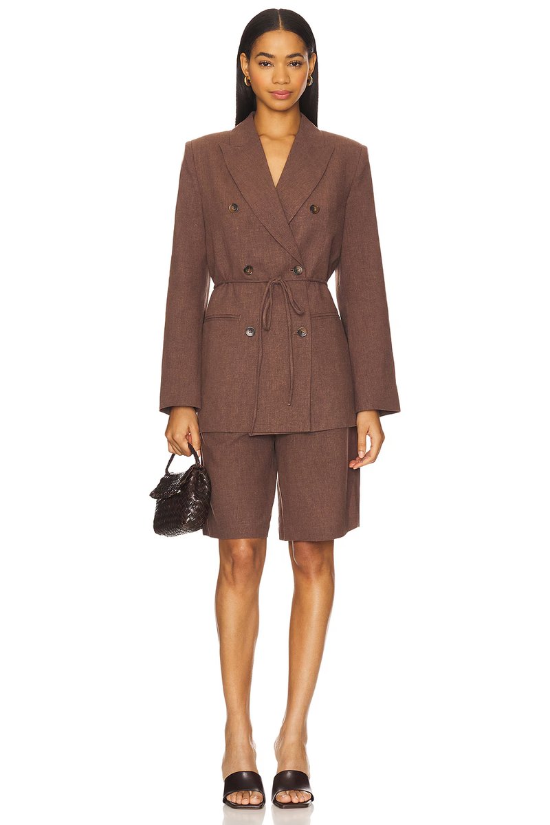 revolve Dion Linen Blazer - 4