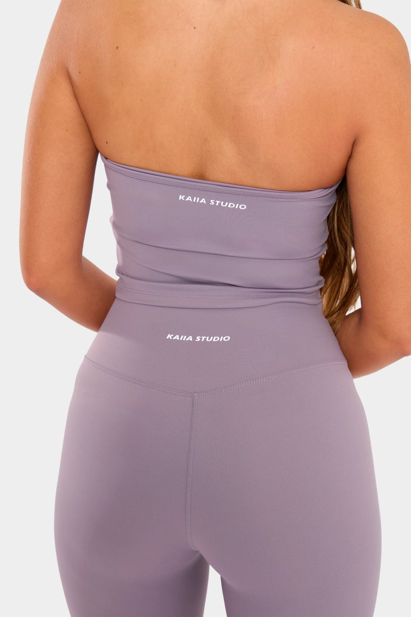 Kaiia Kaiia Sculpt Halterneck Gym Top Dusk - 3