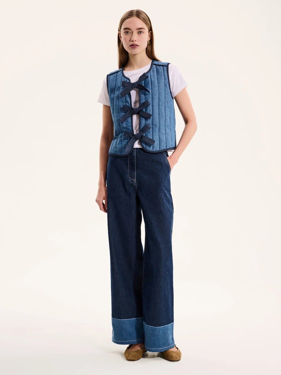 OMNES Jojo Gilet in Blue