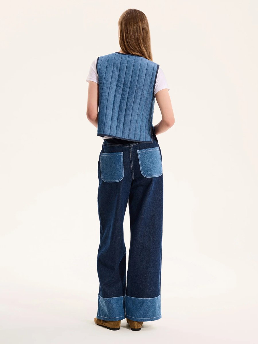 OMNES Jojo Gilet in Blue - 4