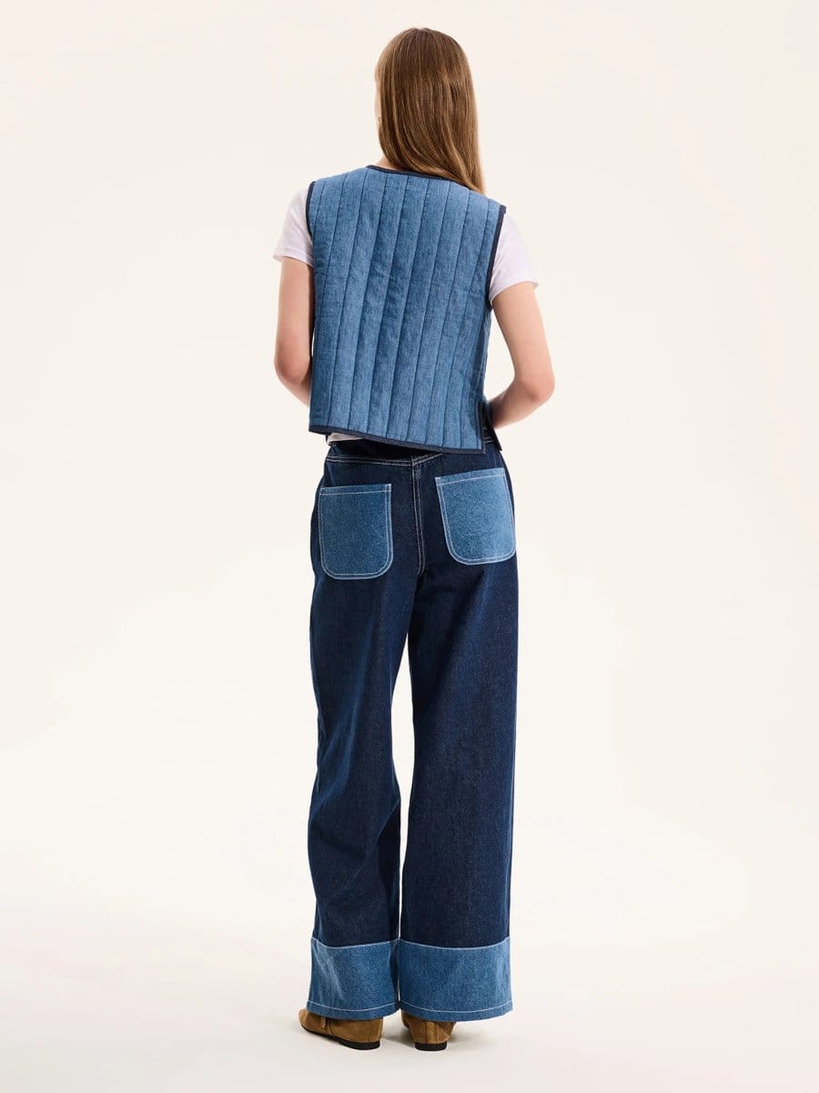 OMNES Jojo Gilet in Blue - 4