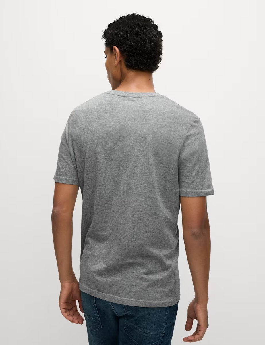 Marks & Spencer M&S 3 Pack Pure Cotton Crew Neck T-Shirts Grey Mix - 4