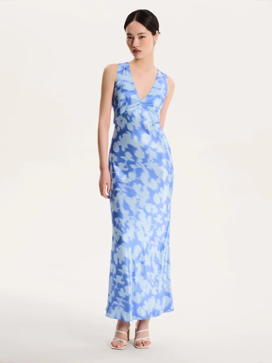 OMNES Nova Dress in Blurred Floral