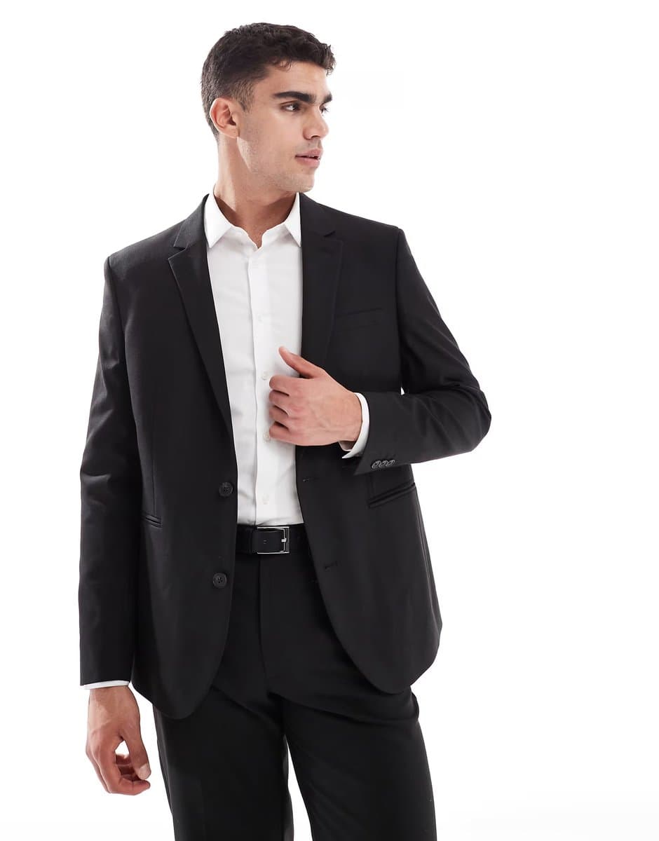 ASOS ASOS DESIGN regular suit jacket in black