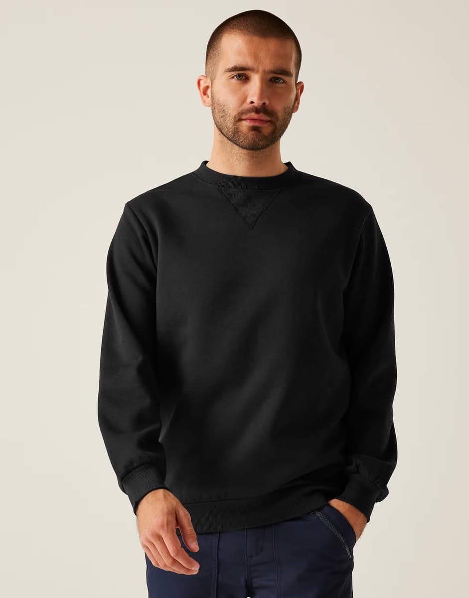 ASOS ASOS Regatta Pro Crewneck Sweatshirt in Black