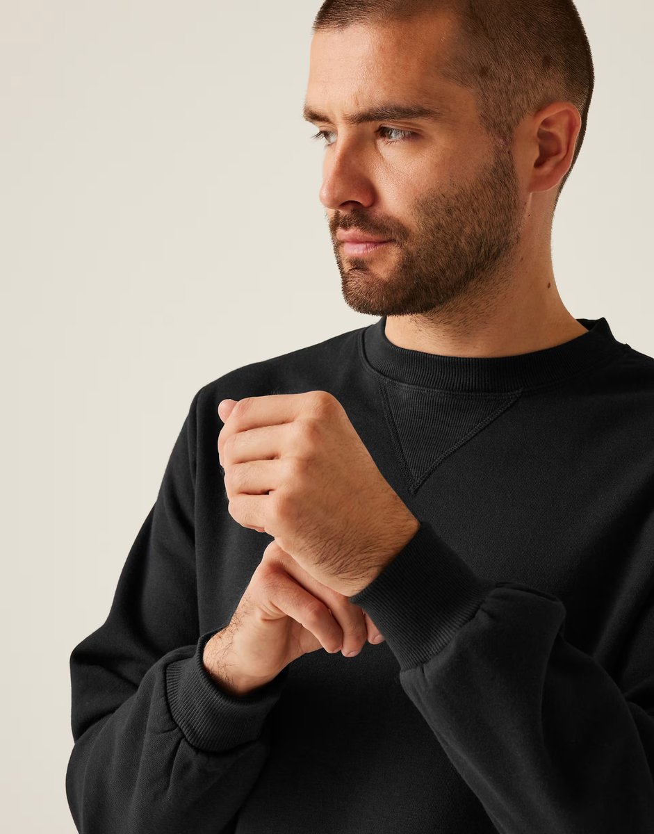 ASOS Regatta Pro crewneck sweatshirt in black - 3