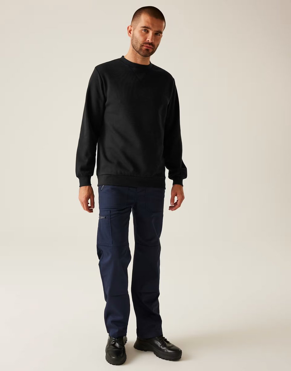 ASOS Regatta Pro crewneck sweatshirt in black - 4